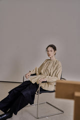 ウールツイルセットアップスカート/WOOL TWILL SETUP SKIRT_NAVY
