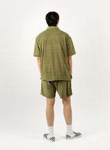 TERRY EASY SHORTS khaki (6581470756982)