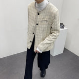 ディライトチェックラウンドジャケット/CR Delight Check Round Jacket (2 colors)