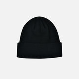 ロングカフビーニー / WOOR LONG CUFF BEANIE (BLACK)