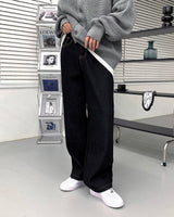 ミックスバンディングワイドデニム / TR2430 Mix Black Banding Wide Denim