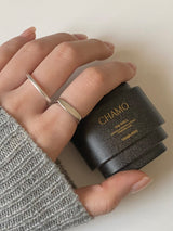 [3 set] modern volume layered ring set