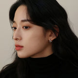 シルバーボールドピアス(ワンタッチ)/SILVER BOLD EARRING (one-touch) (silver)