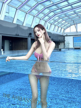 750. パールシャインリボンビキニ / 750. Pearl shine ribbon bikini (pearl pink)