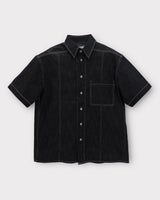 ノンフェードリネンショートスリーブシャツ/MG516 Non-Fade Linen Short-Sleeved Shirt (2 colors)