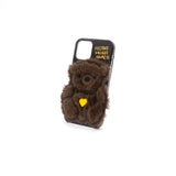 SUN CASE PATCH FUR BEAR DARK BROWN (6535226687606)