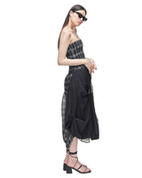 スモッキングドレープドレス/DOZI - Smocking Draped Dress _ Black