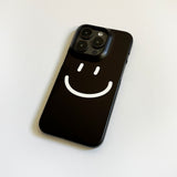 スマイルブラック (マットフォーンケース)