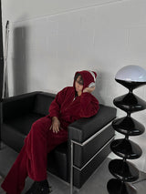 Perfect Velour Hood Zip Up (3color)