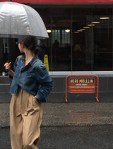 [BELLIDE MADE]  vintage cropped denim shirt