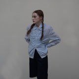Blue Nylon Shrring Jacket