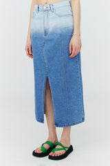グラデーション デニムスカート / Gradation Denim Skirt