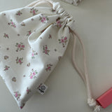 SPRING FLOWER STRING POUCH