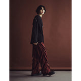 サイドシャーリングダブルストラップパンツ / SIDE SHIRRING DOUBLE STRAP PANTS_RD