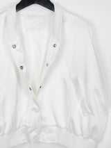 サテン ヴァーシティ ブルゾン / Satin varsity blouson (3color)
