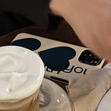 dive with you lettering case ivory