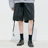 スカルプナイロンカーゴバンディングパンツ / SCULPIN NYLON CARGO BANDING PANTS BLACK