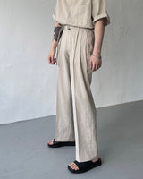 リネンショートスリーブボックスシャツ / ECT linen short-sleeved box shirt (4 colors)