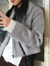 [Wool 50] Milko Mohair Short Collar Jacket
