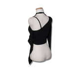 ホルターアンフテッドクロップTシャツ / (9067) Halter Unfooted Crop Tee