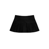 DVRK PRIVÉ LOW-RISE PLEATED MINI SKIRT