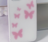 ブラーピンクバタフライフォーンケース / Blur pink Butterfly Phone Case