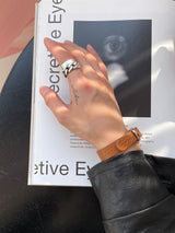 エジュクロベルトブレスレット / ASCLO Leather Belt Bracelet (2color) (6557458661494)
