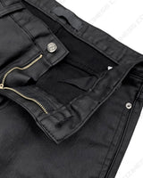 EN Coated Washing Bootcut Slim Pants