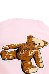 "ロックテディ" クルーネック / "Rock teddy" crew neck (2624801603702)