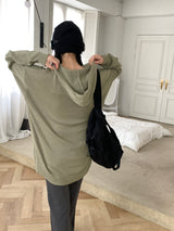 Gerber S overfit one-piece hooded knit
