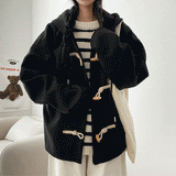 Soft button tteokbokki hooded jacket