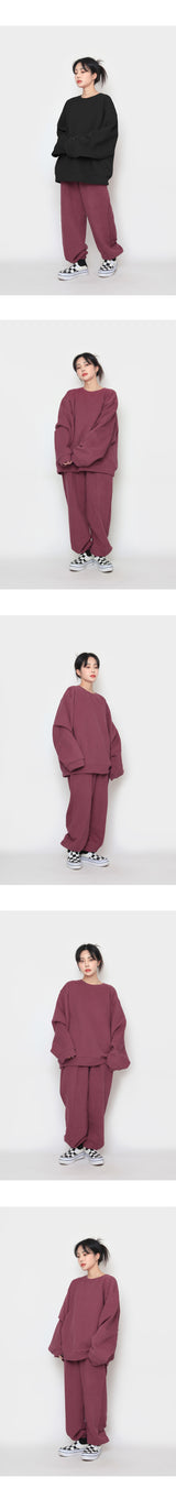 ウールオーバーピーチスウェットシャツ / wool over peach sweatshirt
