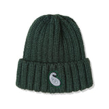 YPペイズリーパッチニットビーニー / YP PAISLEY PATCH KNIT BEANIE DEEP GREEN