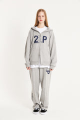 センスロゴフ―ドジップアップ/25P SENSE LOGO HOOD ZIP UP_GRAY