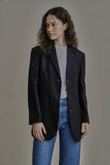 ウールツイルセットアップジャケット/WOOL TWILL SETUP JACKET_NAVY