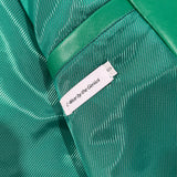 SINGLE LEATHER JACKET GREEN