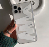 チャーミングホワイトレタリングケース / Charming White Lettering Case