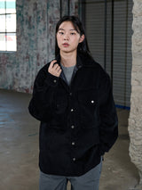 OVER POCKET CORDUROY SHACKET
