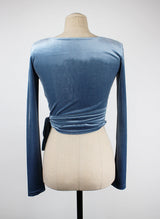 ベルベッドミニラップカーディガン/Velvet Mini Wrap Cardigan (3color)