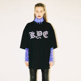 K.Y.E EMBROIDERY OVERSIZED T-SHIRTS (KYTZ7RSR02W) (6541184401526)