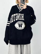ウォッシングトーンVネックニットウェア/Washington V-neck Knitwear