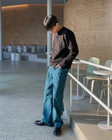 ニューダイイングウォッシングスノーカラージーンズ/new dyeing washing snow color jeans