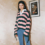 STRING DETAIL RUGBY T-SHIRT_PINK (EEOO1RLR02W) (6541196427382)