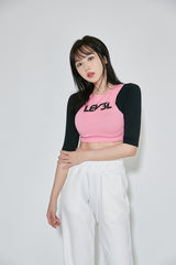 リークロップTシャツ / (9045) Le3 Crop Tee