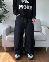 Non-fade Raw Denim Pants