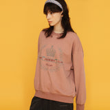 GHCピグメントリボンスウェットシャツ/GHC PIGMENT RIBBON SWEAT SHIRT_PINK