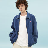 Dolphin embroidery denim jacket (6686417879158)