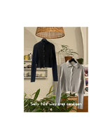 Sally two-way crop cardigan