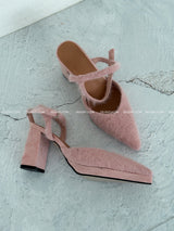 Angora Strap High Heels