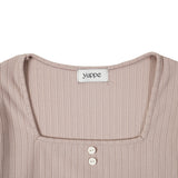 SQUARE GOLGI T-SHIRT_BEIGE (6600102412406)